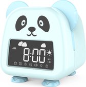 Entraîneur de sommeil pour enfants Réveil pour enfants avec veilleuse et panda bleu Awake