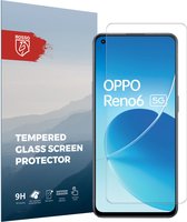 Rosso 9H Tempered Glass Screen Protector Geschikt voor Oppo Reno 6 5G | Glasplaatje | Beschermlaag | Beschermglas | 9H Hardheid