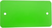 Kortpack - Groene PVC Labels 120mm lang x 65mm breed - 1000 stuks - Voorzien van 2 Ponsgaatjes - (021.0025)