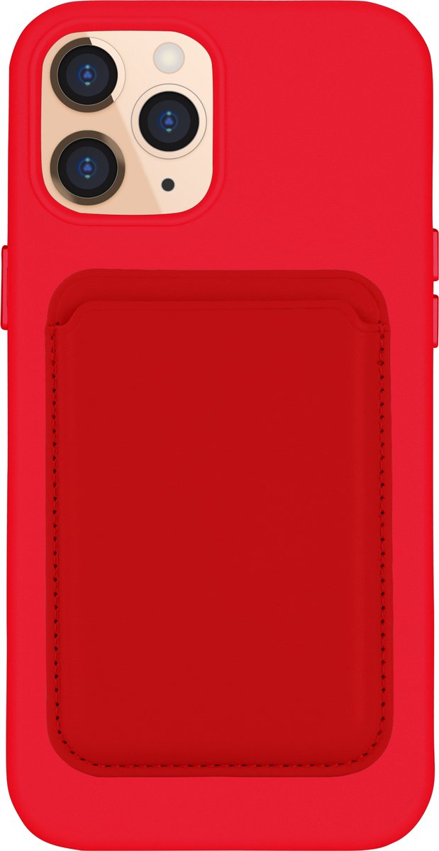 Phreeze Back Cover - Geschikt voor iPhone 13 Pro Max Hoesje - Kaarthouder Case - Magnetische Cover Functie - Vegan Leer - Micro Vezel