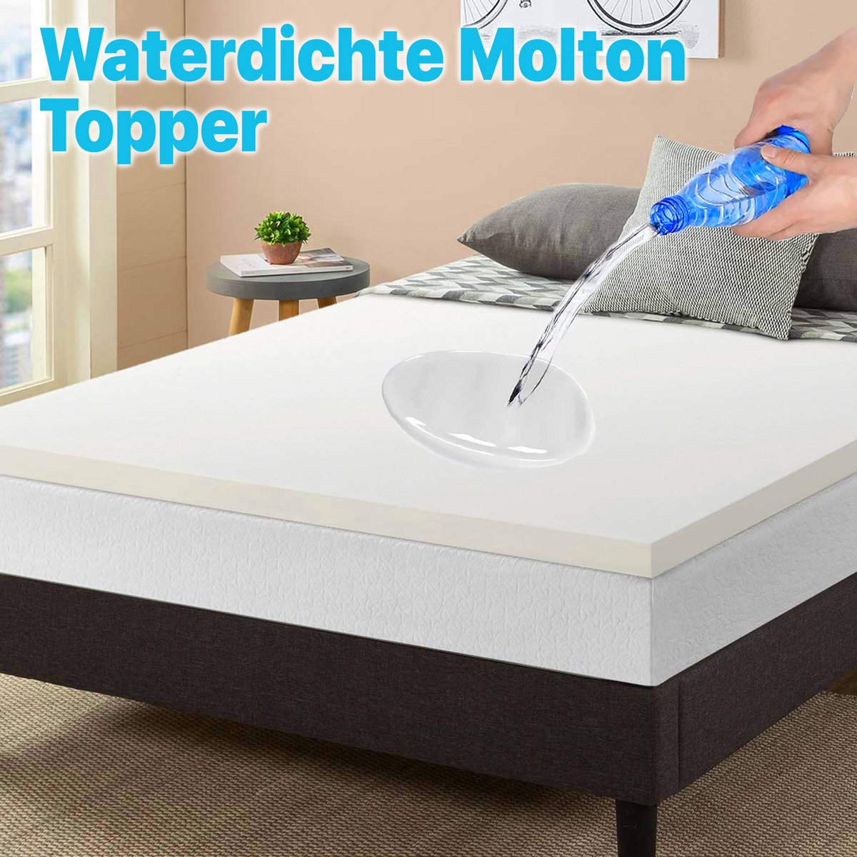 Waterdichte Topperbeschermer - 160x200 - Perfecte Bescherming Voor De  Matras - Rondom... | bol.com