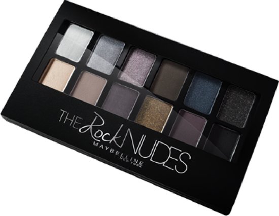 Maybelline New York - The Rock Nudes Palette - Oogschaduw palette met 12 Nude Kleuren Oogschaduw