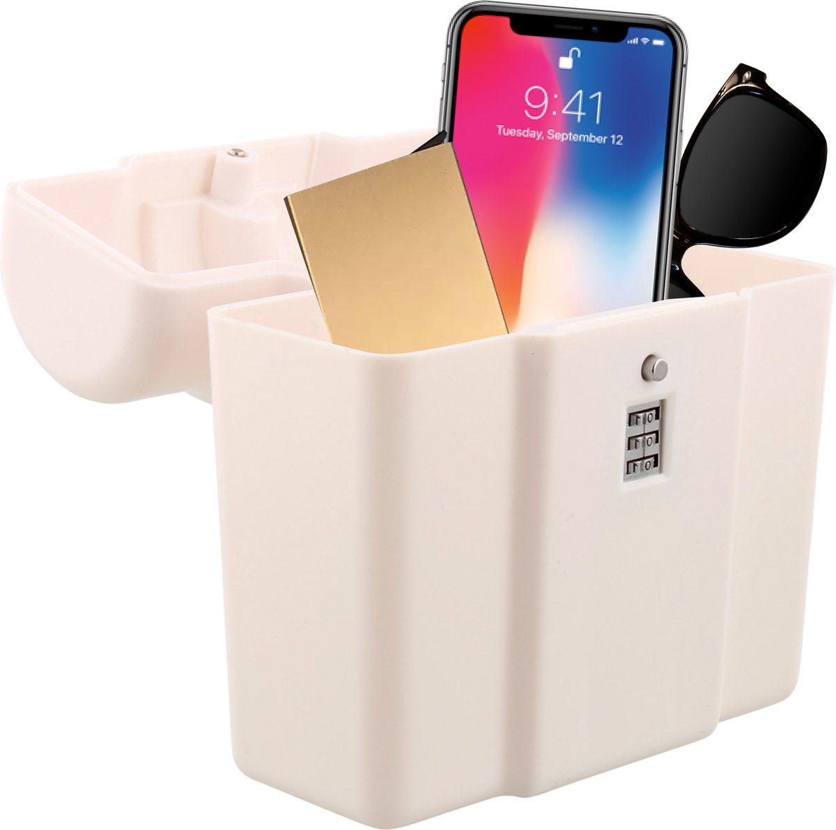 Mini Coffre-Fort Portable Avec Serrure à Combinaison Étanche - Idéal Plage Et Voyage
