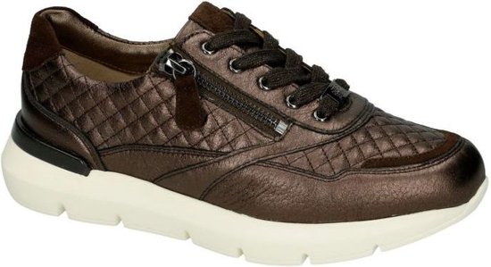 Hassia -Dames -  bruin donker - sneakers  - maat 36.5