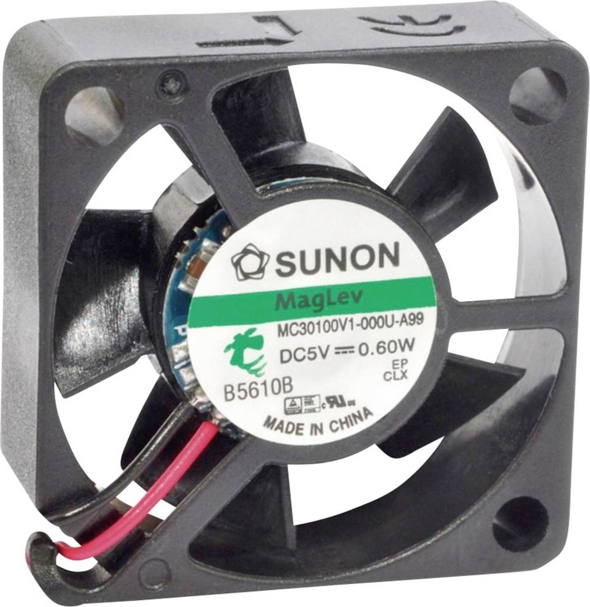 Sunon MF30100V21000UA99 Axiaalventilator 5 V/DC 7.98 m³/h (l x b x h) 30 x 30 x 10 mm