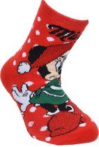 Minnie Mouse - antislipsokken minnie mouse - kerst - rood - maat 27/30