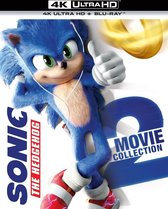 Sonic The Hedgehog 1 + 2 (4K Ultra HD Blu-ray) (Import geen NL ondertiteling)(Steelbook)