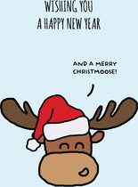10 x Merry Christmoose - grappige kerstkaart - Lacarta