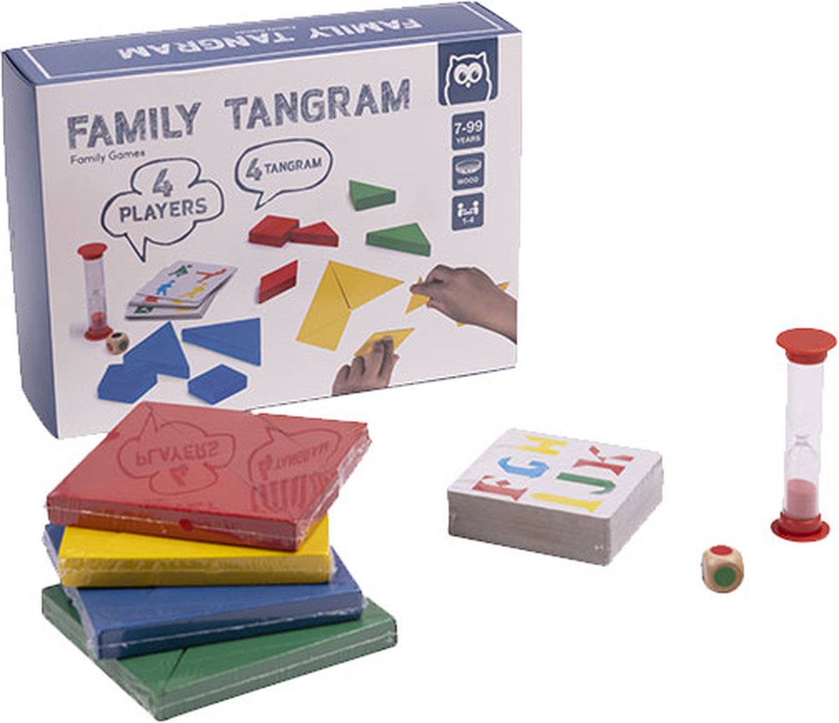 Eurekakids Family Tangram - Spel met Geometrische Vormen voor 1 tot 4 ...