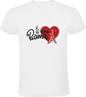 Ti Amo Roma Shirt | Rome | Parijs | Italië | Frankrijk | Eiffeltoren | T-shirt