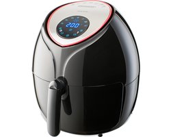 Monzana Hetelucht Friteuse - 6,5 L XXL LED & Timer 1850W - Zwart
