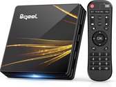 Bol.com Bqeel TV Box Android 10.0 【4G+64G】 R2 Plus Android TV Box RK3318 Quad-Core 64bit Cortex-A53/ Wi-FI 2.4G/5G/LAN 100M/4K... aanbieding