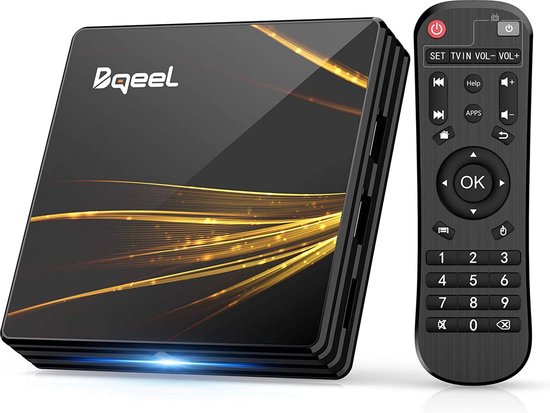 Bqeel TV Box Android 10.0 【4G+64G】 R2 Plus Android TV Box RK3318 Quad-Core  64bit... | bol.