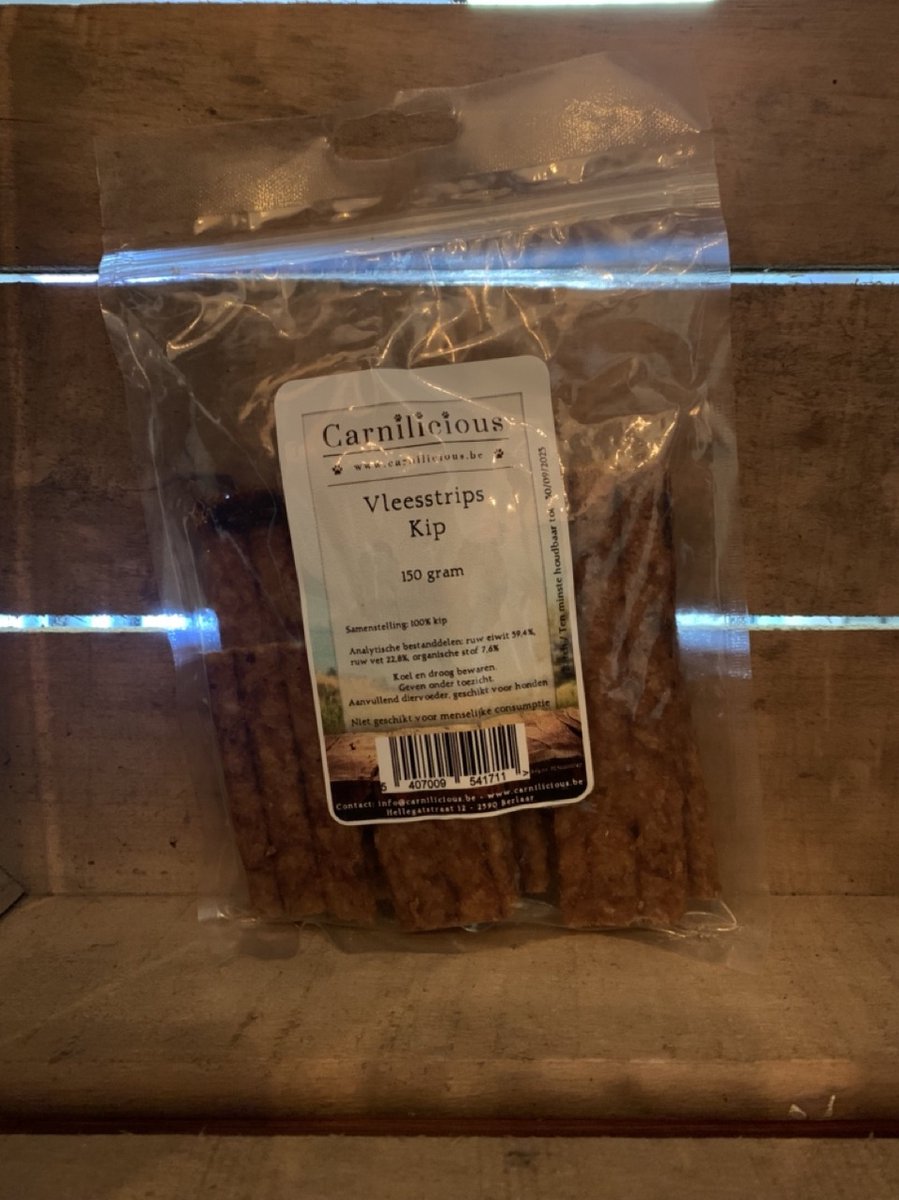 Carnilicious Vleesstrips Kip-150gr