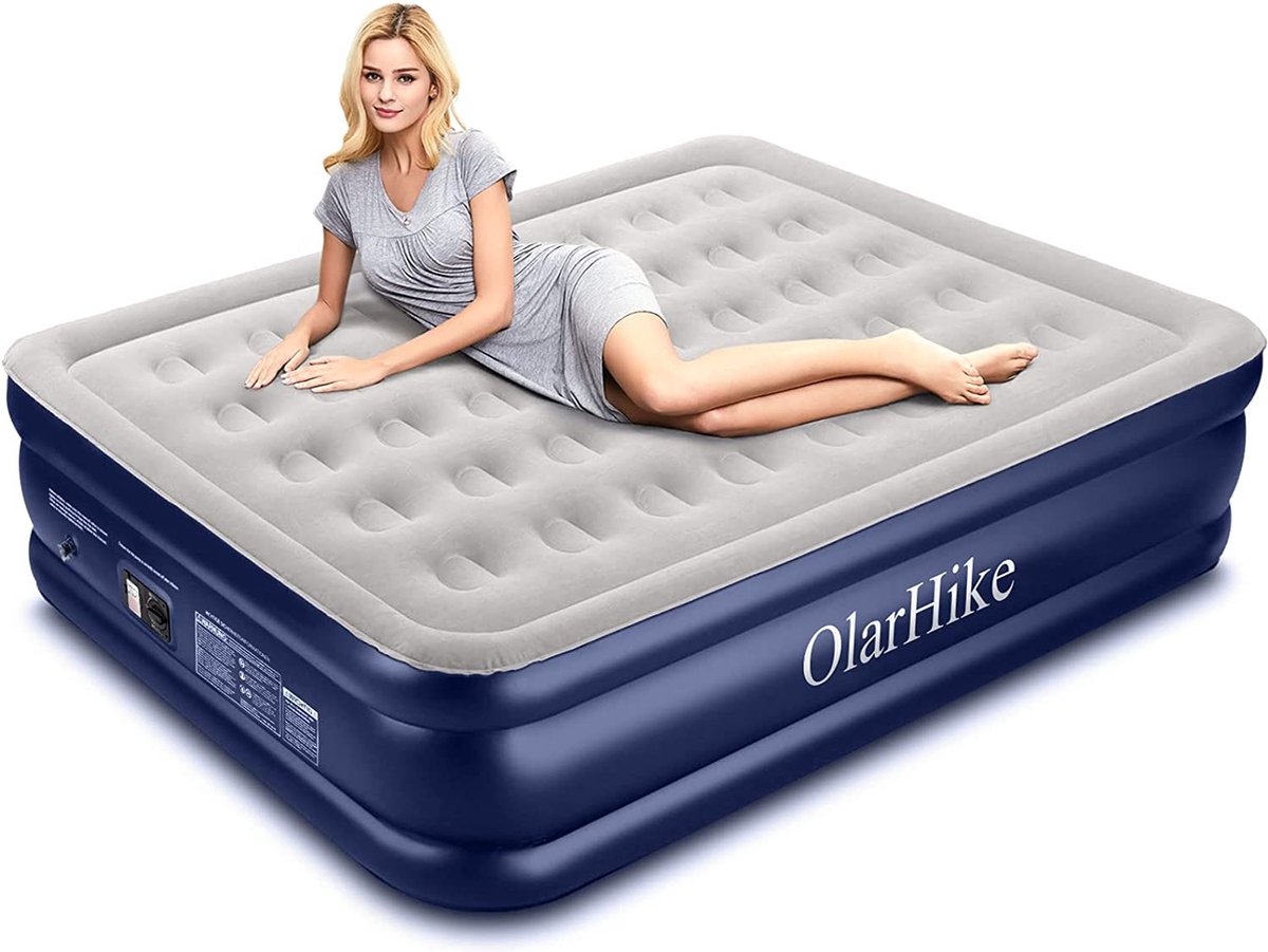 NOVALUXE - Durable air mattress with integrated electric pump and pillow