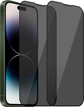2x Privé Screenprotector geschikt voor iPhone 14 Pro – Privacy Screen Protector Tempered Glass