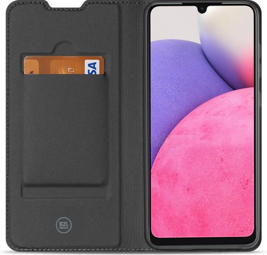 Telefoonhoesje Samsung Galaxy A33 5G Book Case Wit met Pashouder