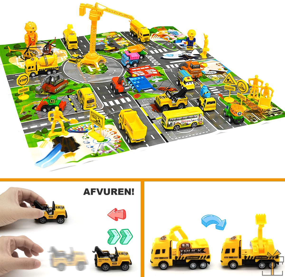Happyment® Adventskalender kinderen 2022 - Inclusief speelmat - Bouwers  editie - Auto... | bol.com