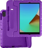 Hoesje Geschikt voor iPad 10.2 2019 Hoesje Kinder Hoes Shockproof Kinderhoes - Kindvriendelijk Hoesje Geschikt voor iPad 7 Hoes Kids Case - Paars