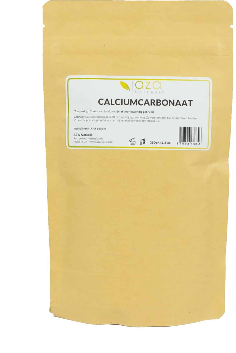 Aza Natural - Calciumcarbonaat - (krijt poeder) 250 gram