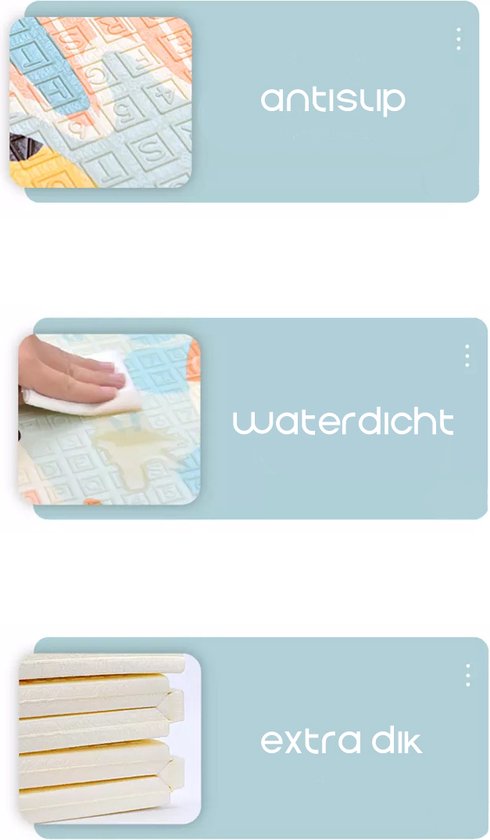 Speelmat - Baby & Kinderen - Dubbelzijdig - Speelkleed XL - Opvouwbaar - Foam - Antislip - Hert & Konijn - 150 x 200 CM - DE EERSTE EN ENIGE IN NL MET 2CM DIKTE