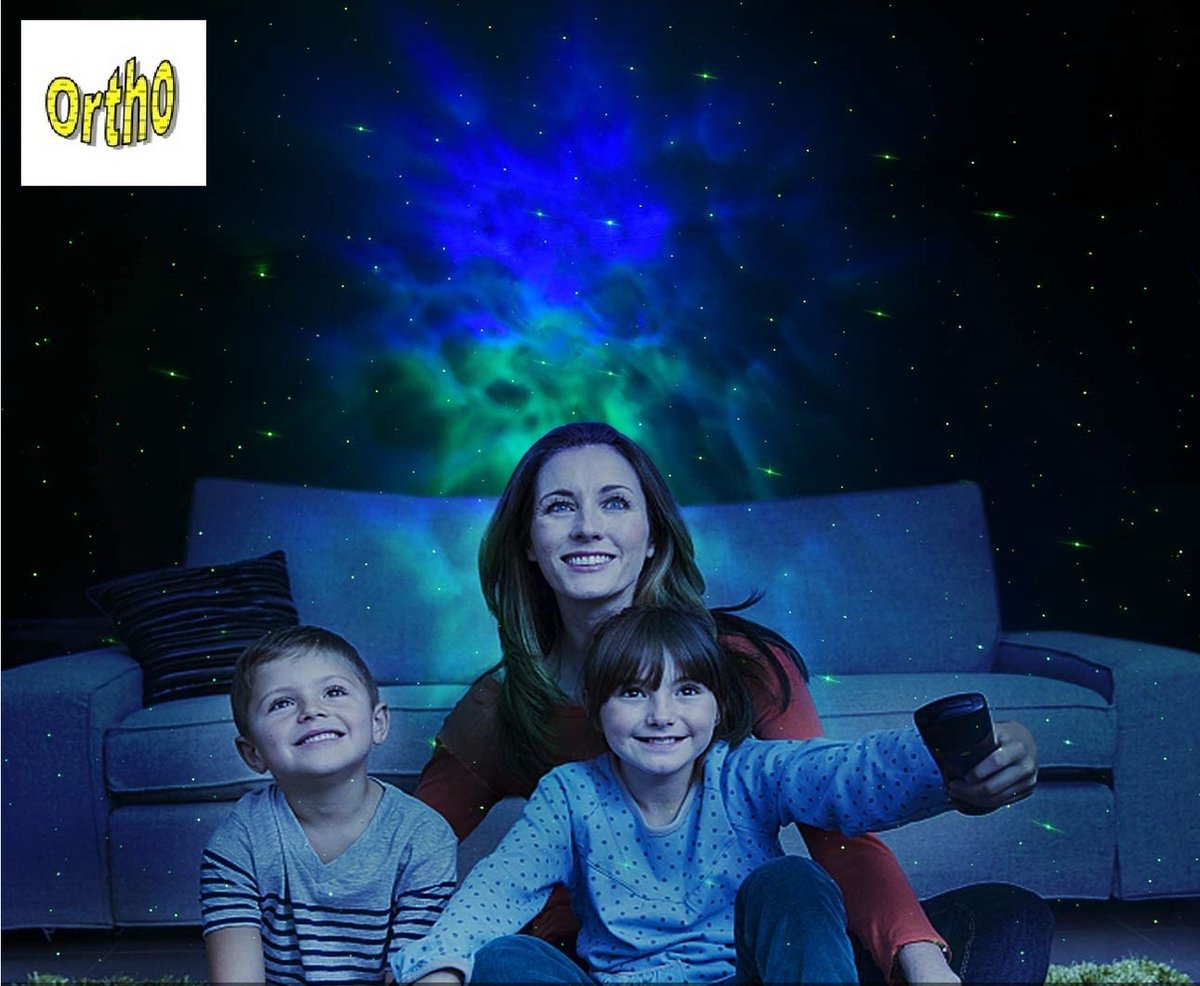 Ortho® - Sterrenprojector - Licht projector - Nachtlamp - Sterrenhemel projector - Sfeervolle sterrenhemel - Starprojector – foto 5