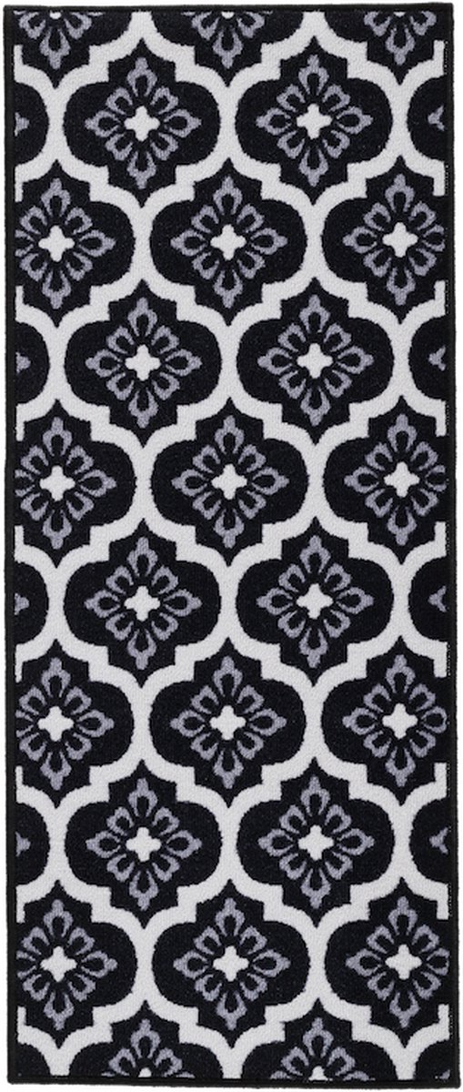 Keukenloper Flora Patroon - Loper - tapijt - wasbaar 30°C - 50 x 120 CM - Anti slip - 100% Polyamide