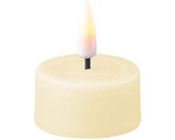 Luxe LED kaars - Cream LED Tealight Candle 4,1 x 4,5 cm (2 pcs.) - net een echte kaars! Deluxe Homeart