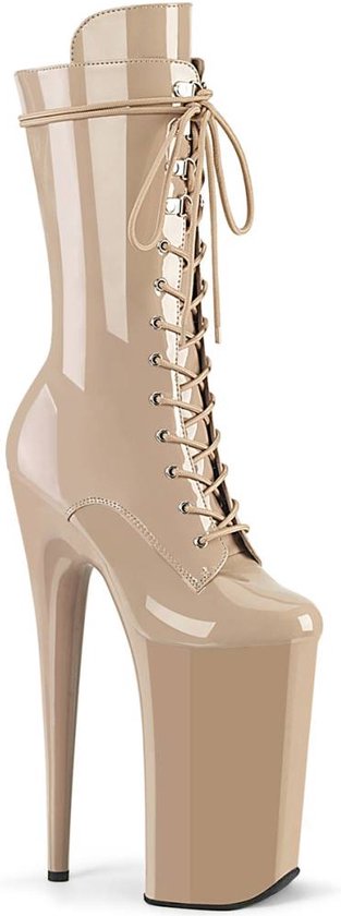 Pleaser Plateau Laarzen -39 Shoes- BEYOND-1050 US 9 Beige