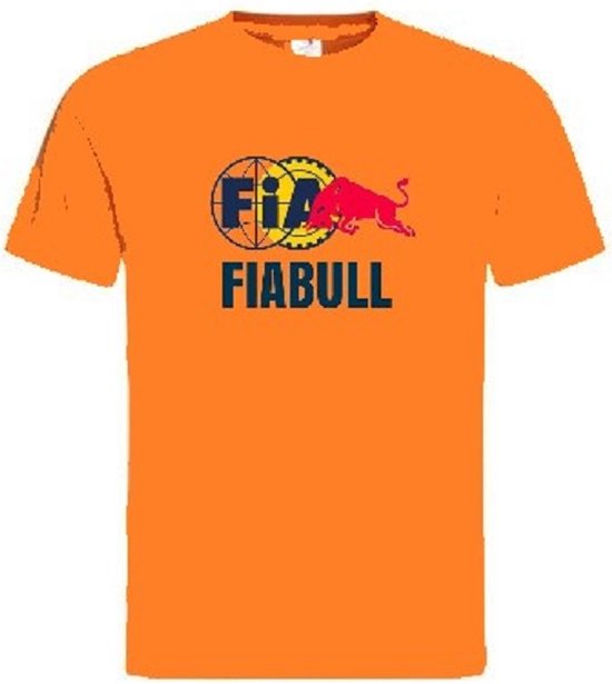 T shirt Fiabull - maat XL - Grappig t-shirt - Max Verstappen - Formule 1 - Fia - Red bull - F1