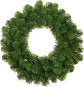 Groene kerstkransen/deurkransen 45 cm - Kerstversiering/kerstdecoratie kransen/voordeur kransen