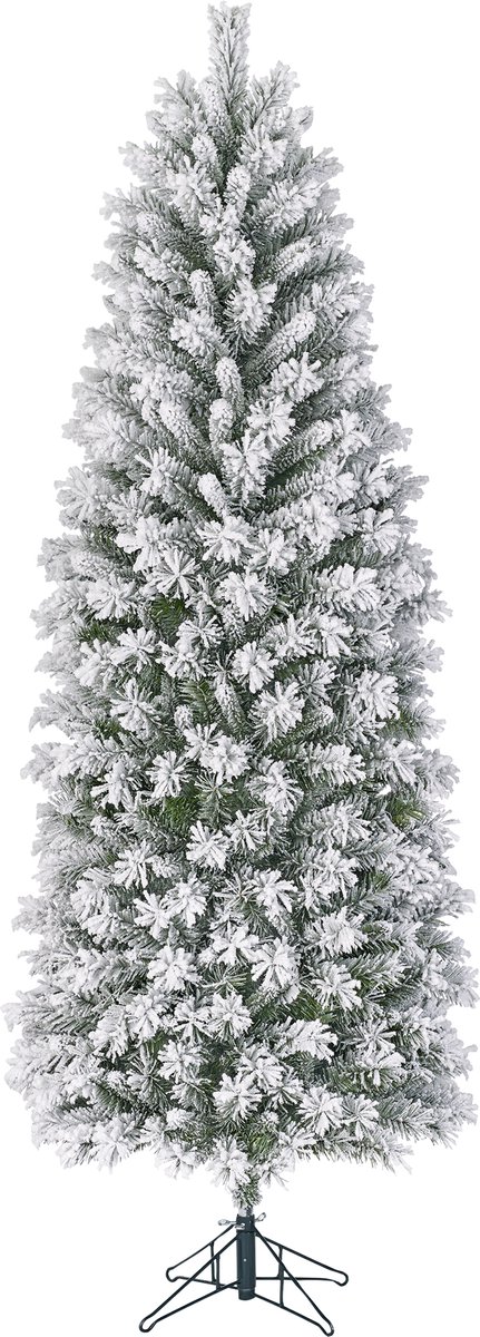 Black Box Trees - Chandler kerstboom slim groen frosted TIPS 382 - h185xd69cm - Kerstbomen