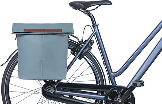 Basil City Fietsshopper - Enkele Fietstas - 14-16 Liter - Graphite Blauw van Basil — afbeelding 5