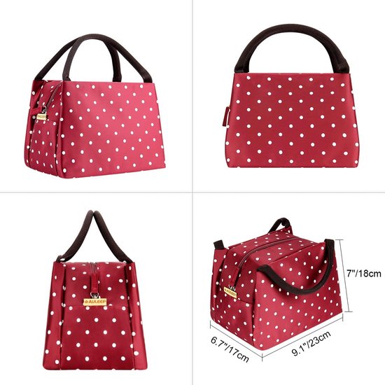 Lunchtas - Geïsoleerde lunchtas - Handig lunctas voor werk en school - compact lunchtas van Sable&Zen — afbeelding 2