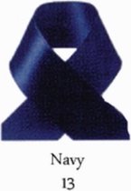 Satijnlint Navy 15 mm