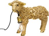 Kare Tafellamp Animal Flower Sheep Gold