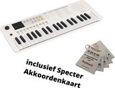 Medeli Nebula Mini Size Keyboard | 37 Toetsen | Met Specter Akkoordenkaart | Draadloos | Wit