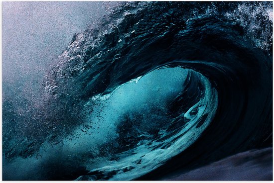 WallClassics - Poster Brillant - Au Milieu d'une Grande Golf - 60x40 cm Photo sur Papier Poster avec Finition Brillante