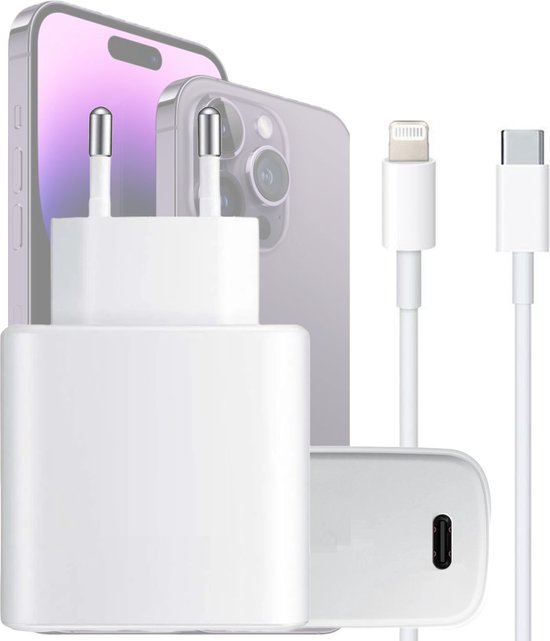 iPhone Power Adapter 45W + USB C naar Lightning Kabel Extra Sterk