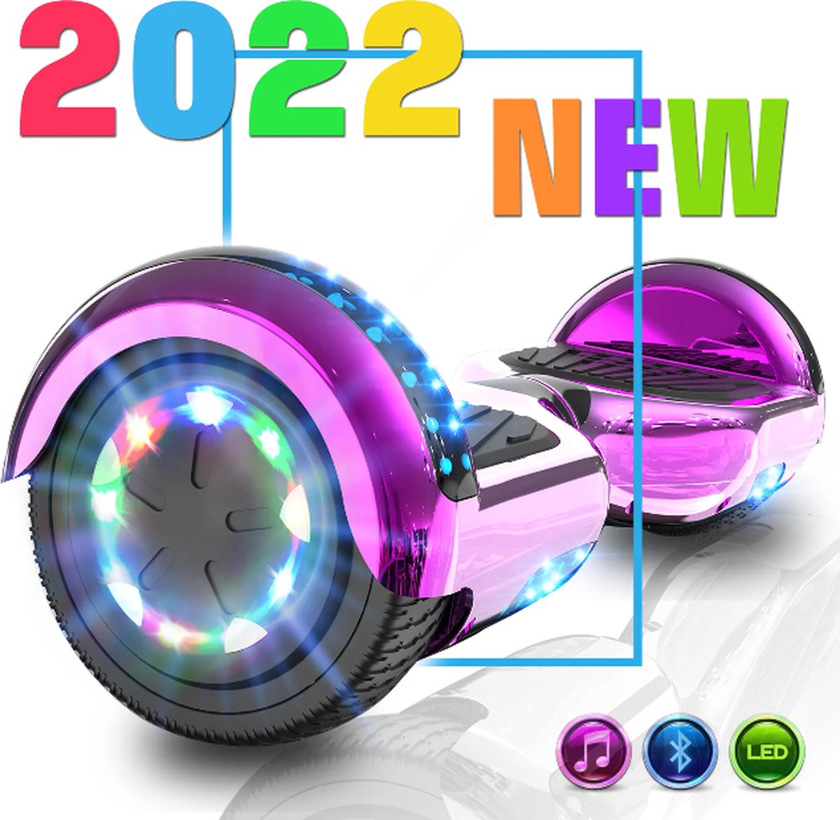 Ampes Hoverboard Roze - Oxboard - 10 km/h - Bluetooth Speaker - UL2272  Gecertificeerd... | bol.com