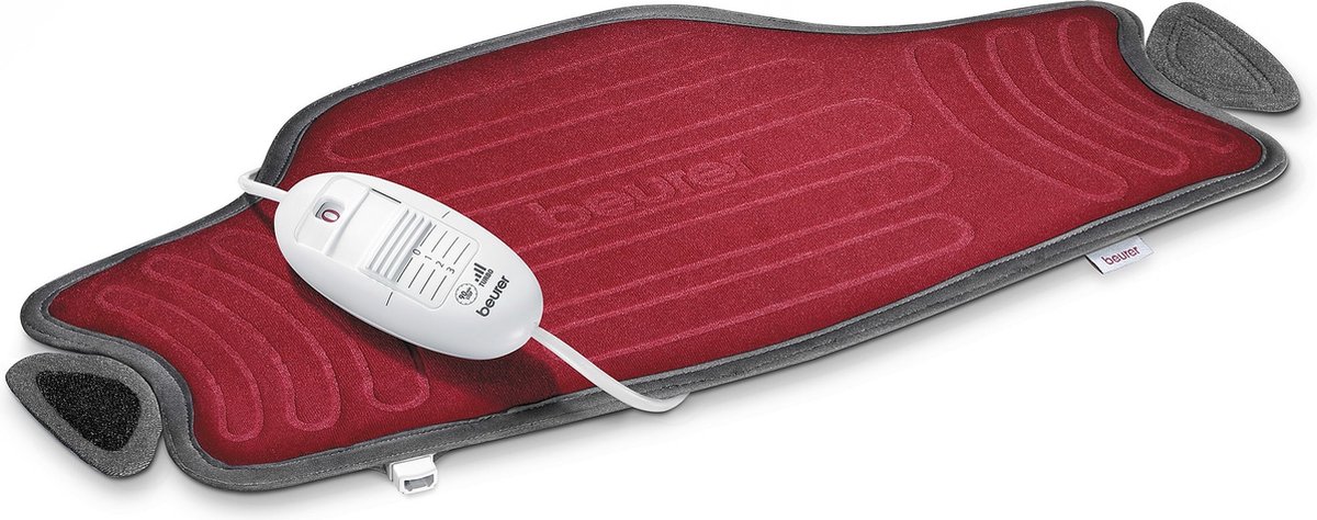 Coussin Thermique Beurer HK 55 - 100W - 59x30 Cm - Rouge - Chauffant Pour Dos Ou Ventre
