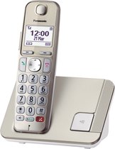 Panasonic KX-TGE250 DECT-telefoon Nummerherkenning Champagne, Goud