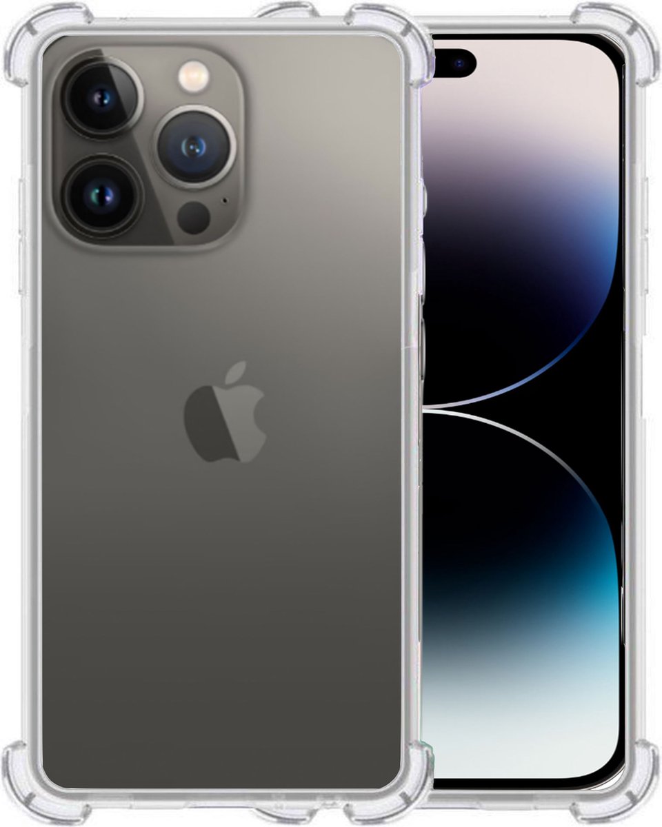 Hoesje geschikt voor iPhone 14 Pro Max – Extreme Shock Case – Cover Transparant