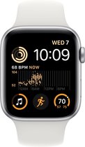 Bol.com Apple Watch SE 2022 4G - 44 mm - Zilver Aluminium aanbieding