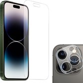 Screenprotector geschikt voor iPhone 14 Pro + Beschermglas Camera Lens Screenprotector geschikt voor iPhone 14 Pro