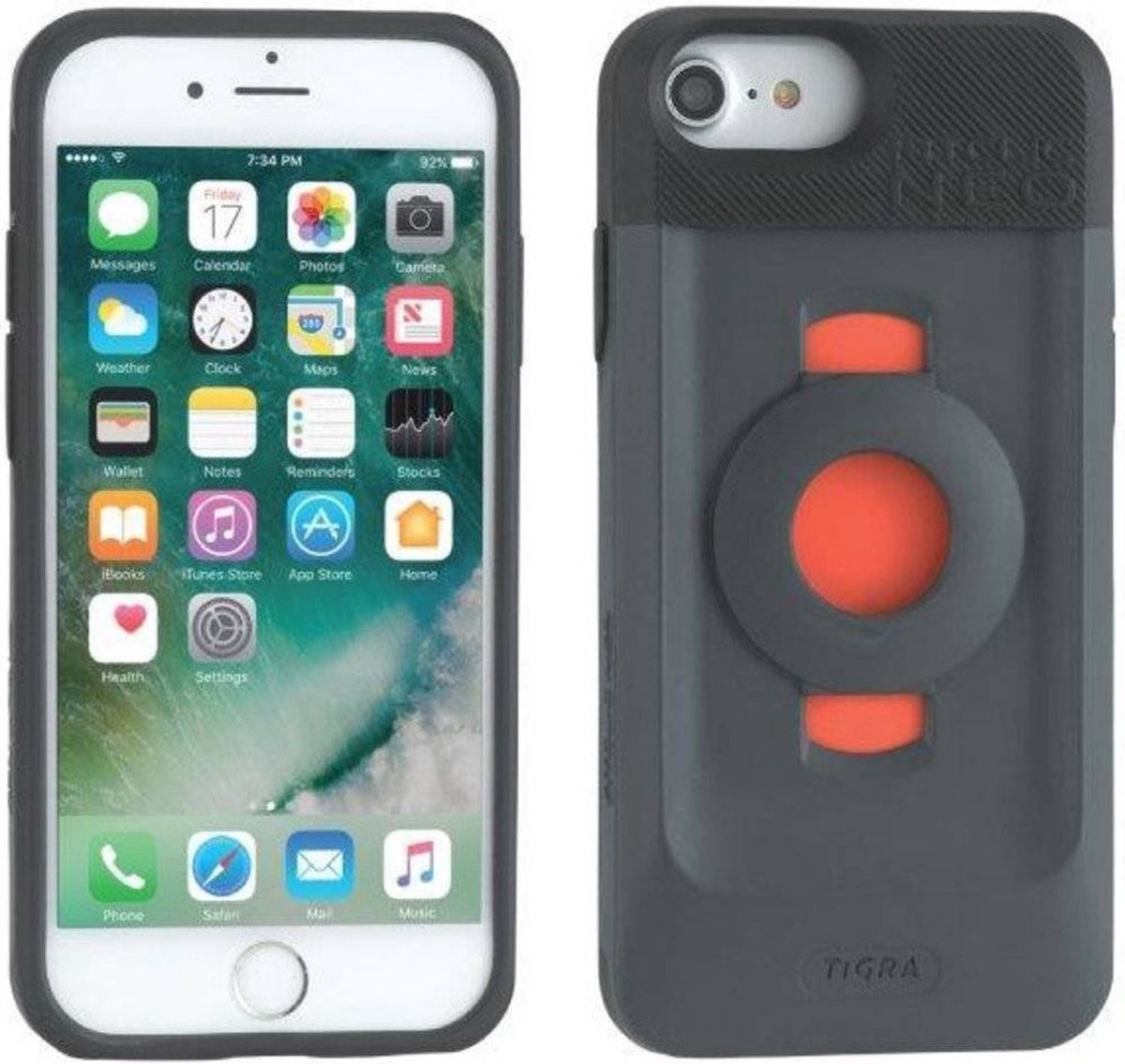 Apple iPhone SE (2020) Hoesje - Tigra - FitClic Neo Serie - Hard Kunststof Backcover - Zwart - Hoesje Geschikt Voor Apple iPhone SE (2020)