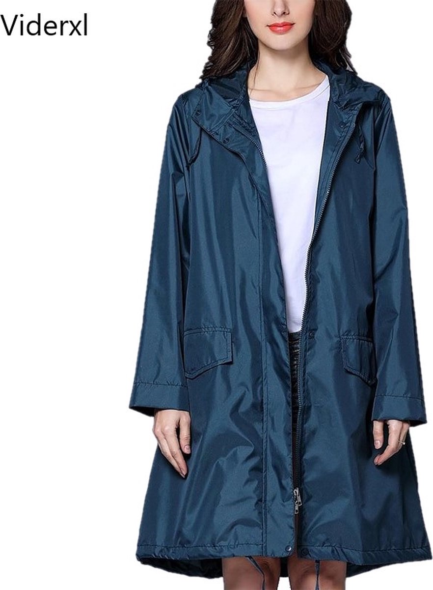 Sensong Regenponcho, waterdichte regencape met capuchon, multifunctionele regenjas, herbruikbare regenkleding, opvouwbaar, ripstop, voor dames en heren, voor wandelen, jagen, kamperen, vissen
