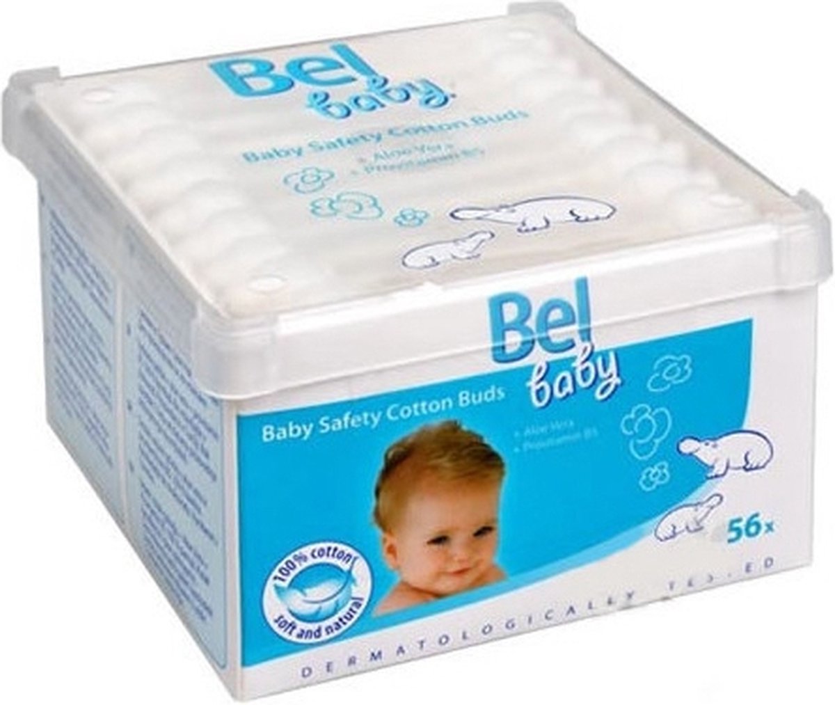 Bel Baby ( 60 Pcs ) - Children's Paper Cotton Swabs