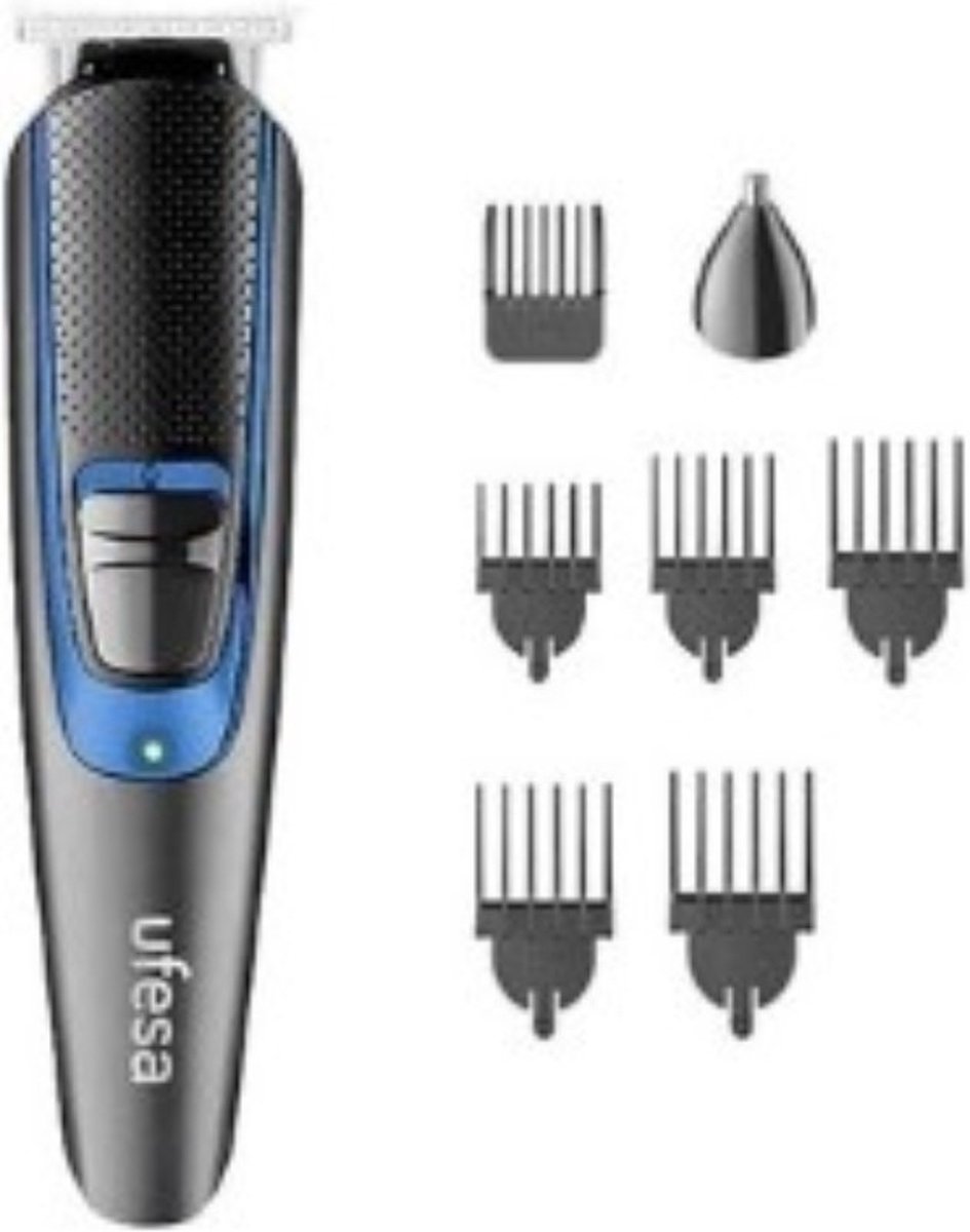 Ufesa GK6750 Groom Multigroom Trimmer – Baard- en Haartrimmer – 13 Lengtes – RVS Messen – Draadloos – Met Opzetstukken