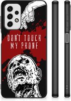 Back Case TPU Siliconen Hoesje Samsung Galaxy A23 GSM Hoesje met Zwarte rand Zombie Blood